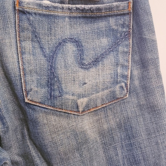 Citizen Of Humanity Jeans Womens Size 26 Denim Ankle Crop Straight Blue Low Rise - Picture 4 of 7